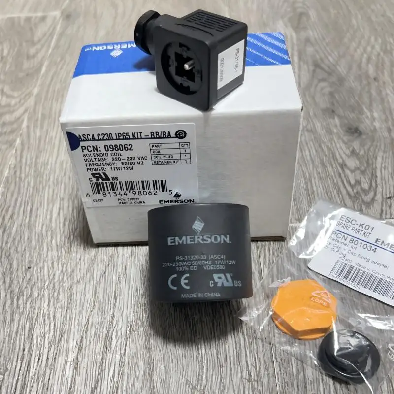 

Original EMERSON Emerson Solenoid Valve Coil PS-31320-33 ASC4 17W/12W VDE0580