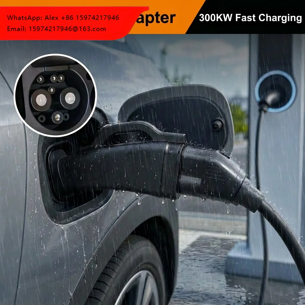 IP55 Waterproof 300KW CCS2 To GBT DC Adapter High Power EV Fast Charging Station Connector For Outdoor Use