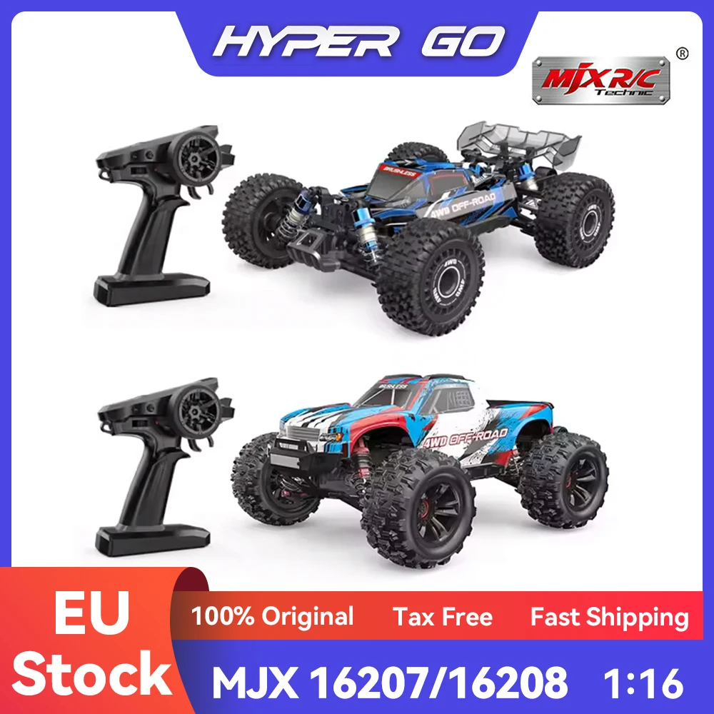 MJX 16207 16208 1/16 4WD RC voiture HYPER GO 70 KM/h sans brosse 2.4G télécommande haute vitesse tout-terrain camion RC jouet comme cadeau