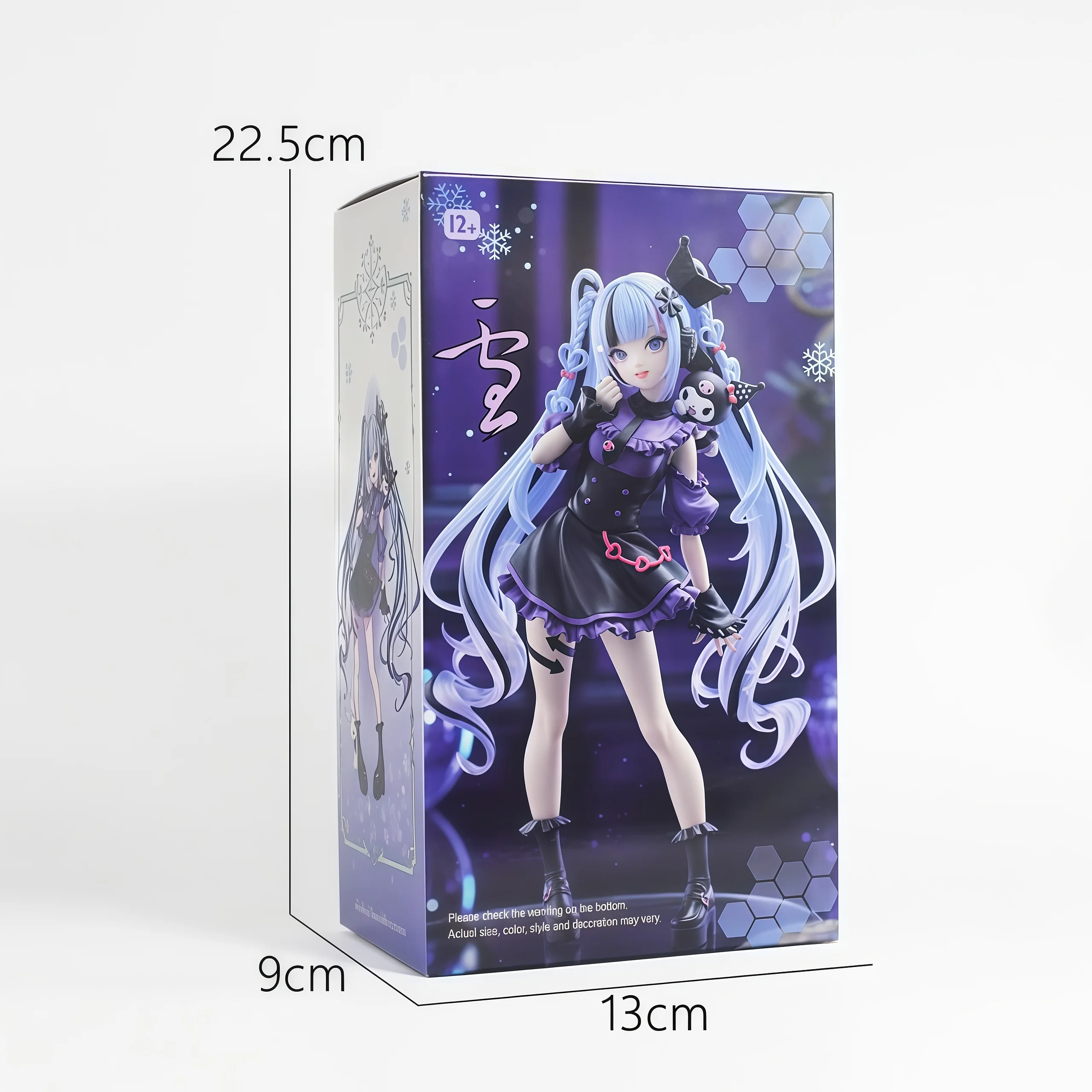 Anime 21cm Hatsune Lila Stehende Figur Niedliche Coole Actionfigur Modell PVC Spielzeug Desktop-Sammlung Weihnachtsgeschenke Auf Lager – Detail 7