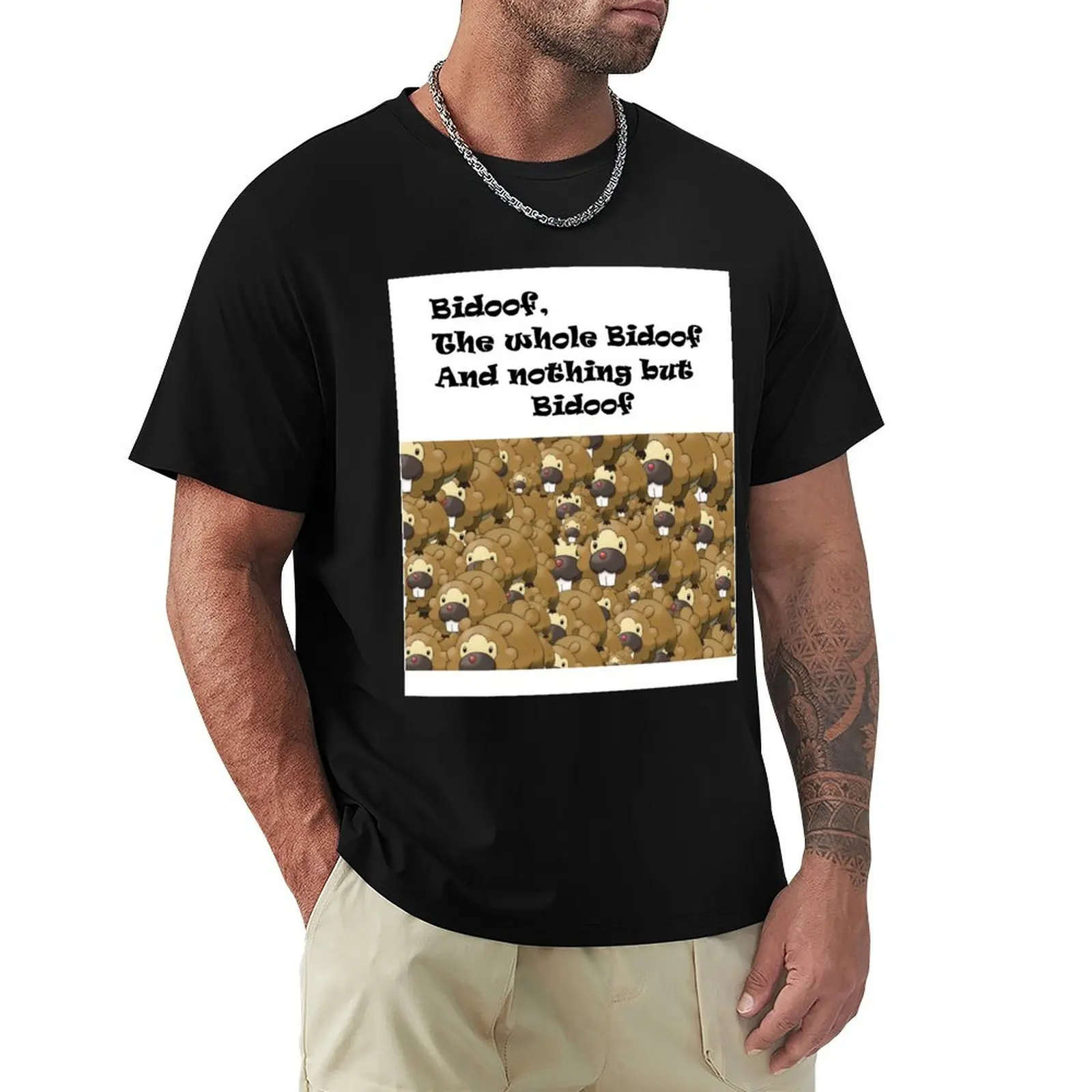 

Nothing but Bidoof T-Shirt oversizeds plus sizes customs design your own customs Men's t-shirt
