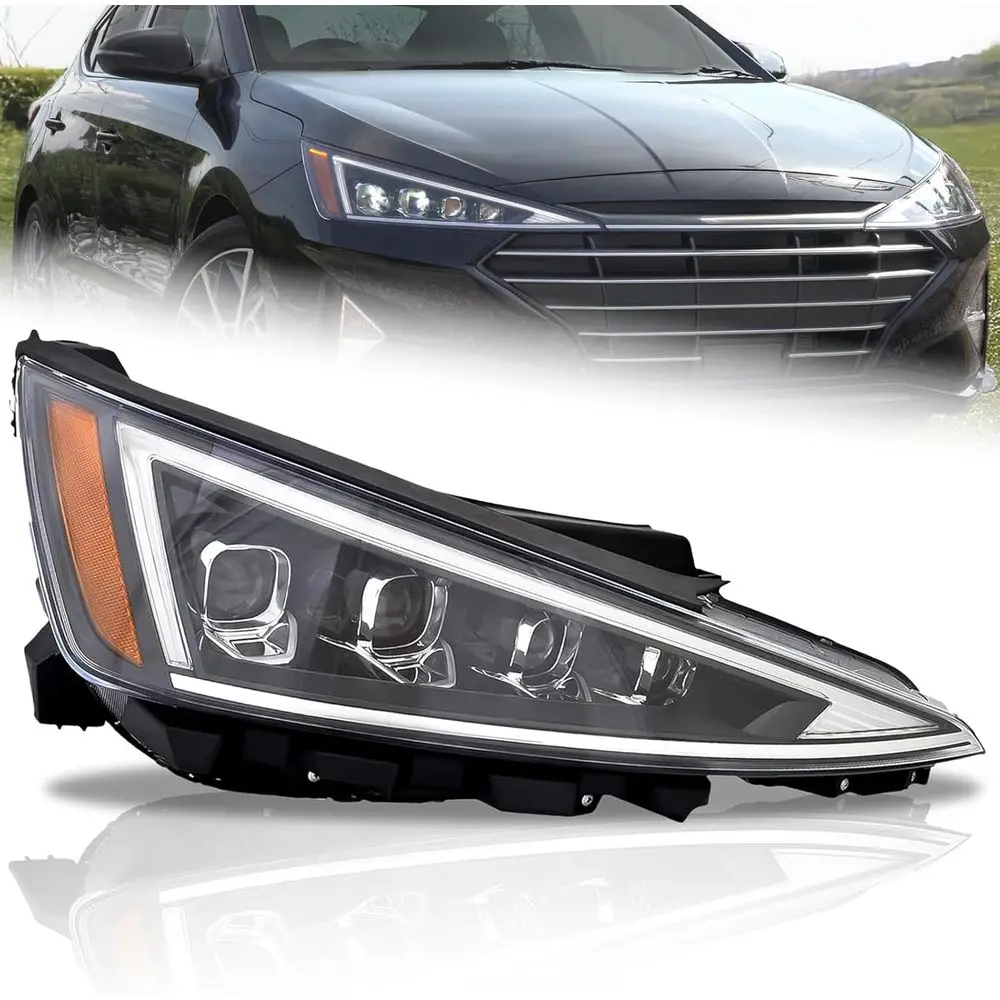 

Светодиодный фонарь в сборе, совместимый с Elantra 2019-2020 Limited/Sport, правая/пассажирская сторона, лампы в комплекте, 92102-2760 / HY2503244