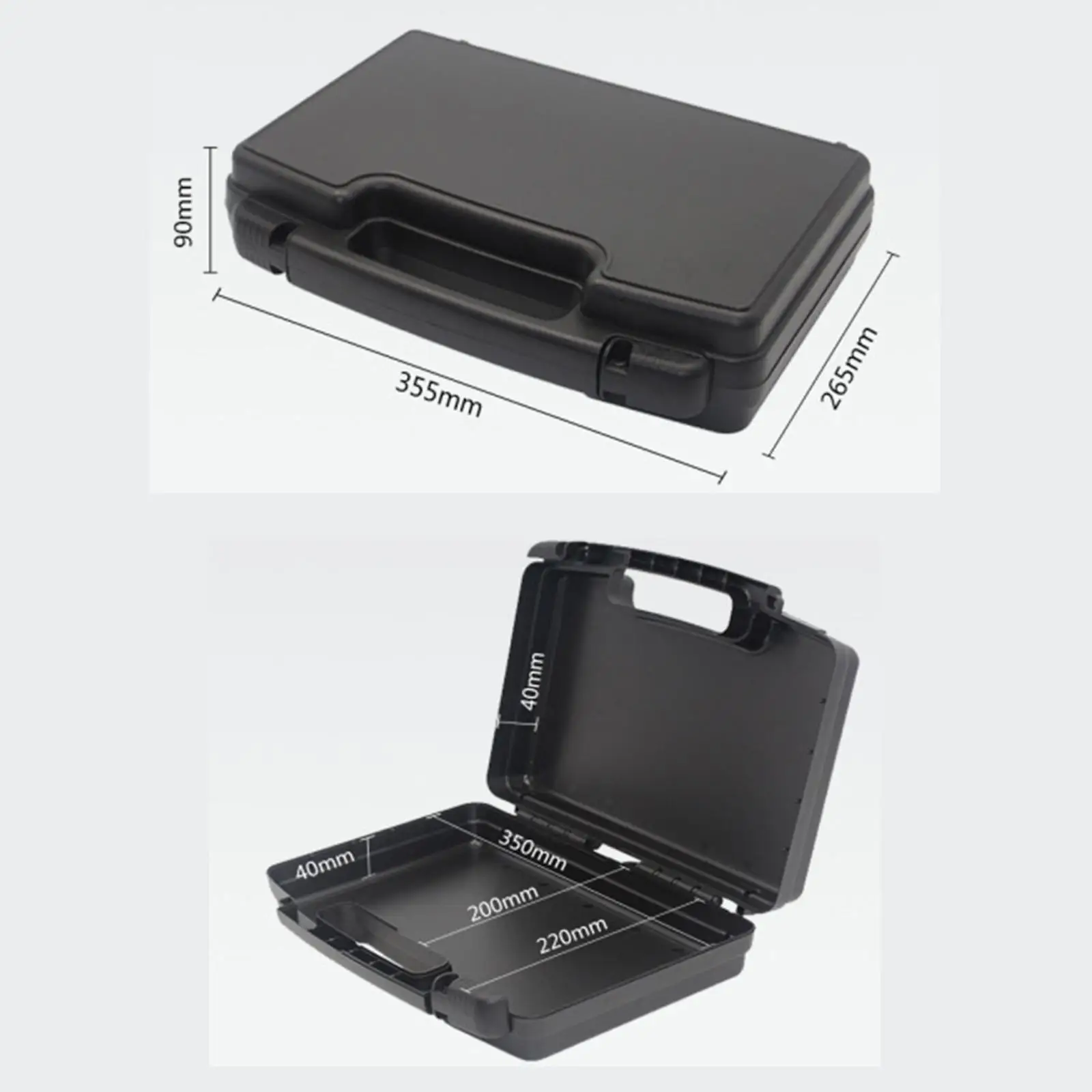 Pp Tool Storage Box with Handle Multifunctional Hard Carrying Case for