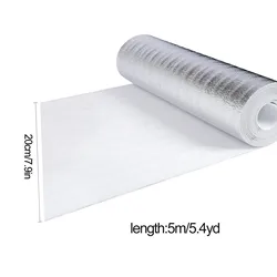 5/10m Wall Thermal Insulation Reflective Film Aluminum Foil Thermal Insulation Film Roll Radiator Film Home Improvement