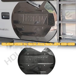 Spare Tire Cover Matt Black Half Wheel Case Protector for Suzuki Jimny Serria JB74 JB64 2019 2020 2021 2022 2023 Gen 4 Accessory