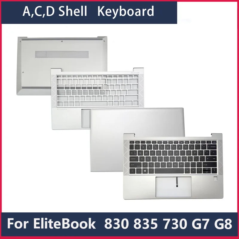 elitebook-830-835-730-735-g7-g8-ノートパソコン用シェルa、シェルc、シェルd、シェルアクセサリーパーツ、ボトムシェル、キーボードシェル、パームレスト、アッパーカバー、スクリーンバックカバー