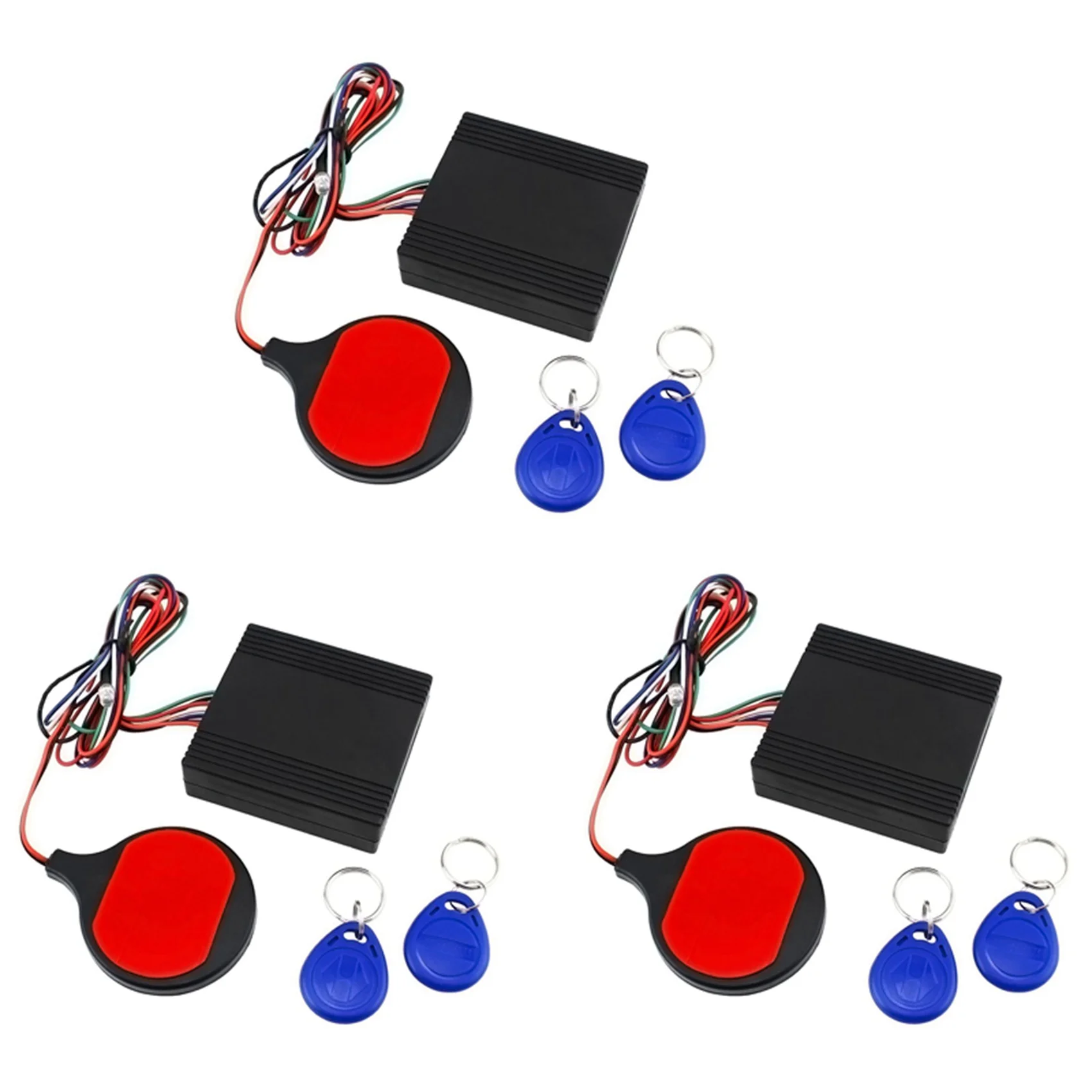 A03Z-3X Anti Theft Motorcycle Lock System With Engine Cut Off Immobilizer IC Card Alarm Invisible Anti-Steal Lock