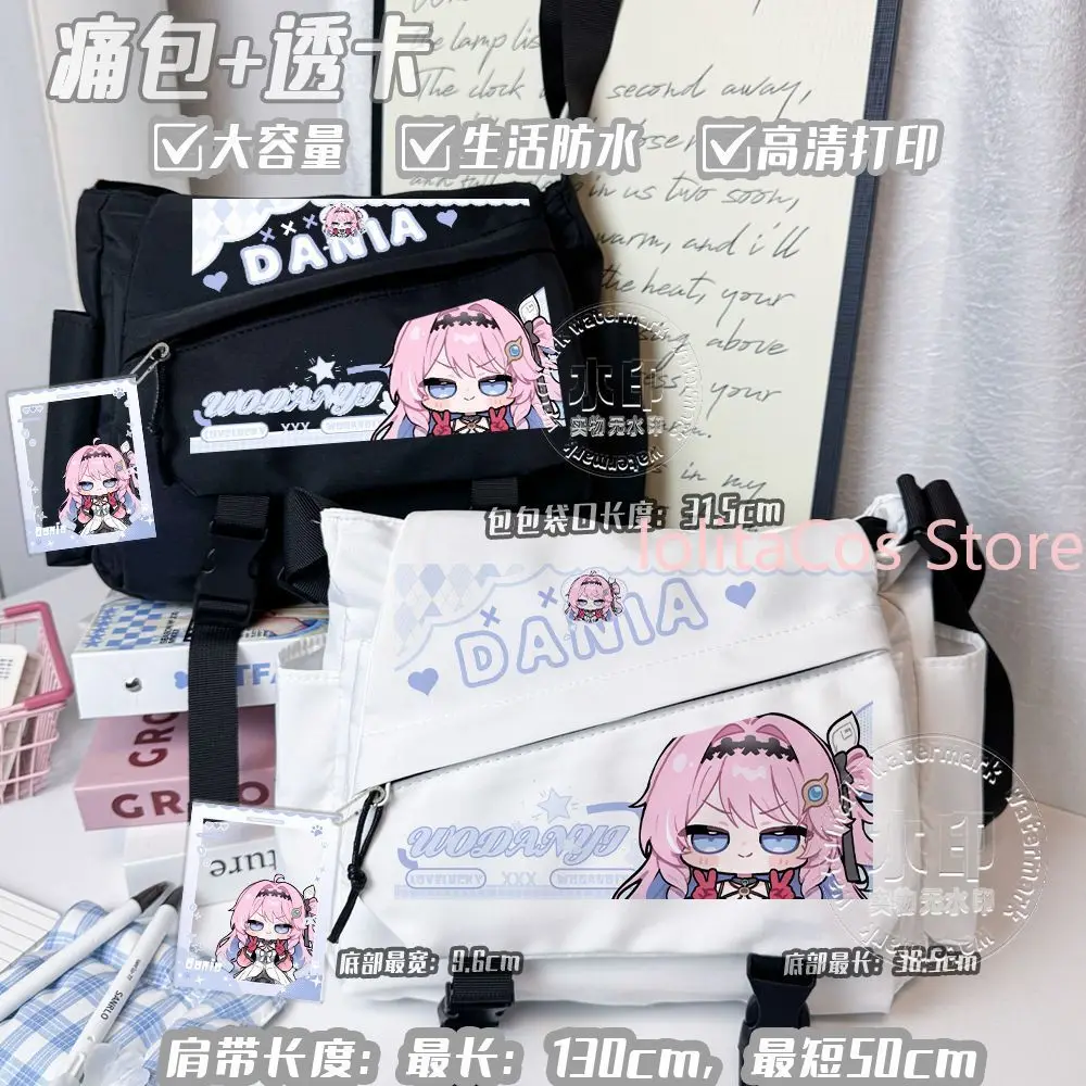 Bolso Bandolera con Estampado de Dibujos Animados Wuthering Waves Denia, Mochila de un Solo Hombro, Bolso Itabag de Moda para Fans del Anime, Regalo de Cosplay