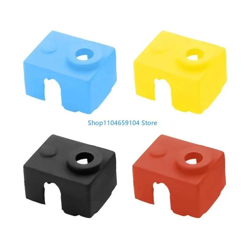 

5Pcs for V6 Silicone Cover for 3D Printer Mk9 Mk8 Heating Block Aluminum Heater Block Silicone Protective for Case 280 ℃