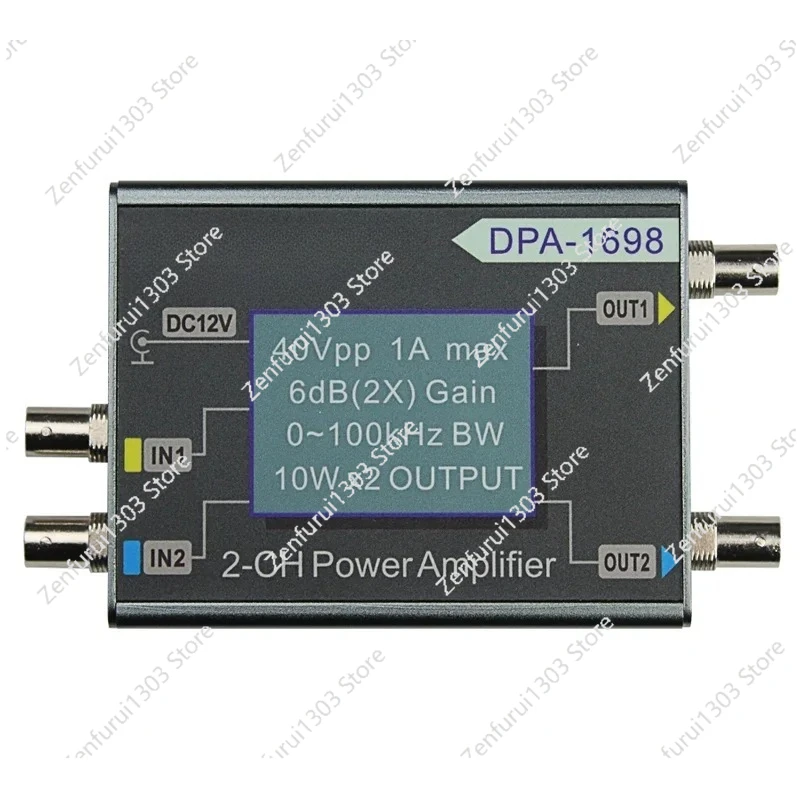 DPA 1698 2698 Signal Bandwidth 100K 10M Dual-Channels Digital Control Signal 2CH Power Amplifier Higher Power Amplifier