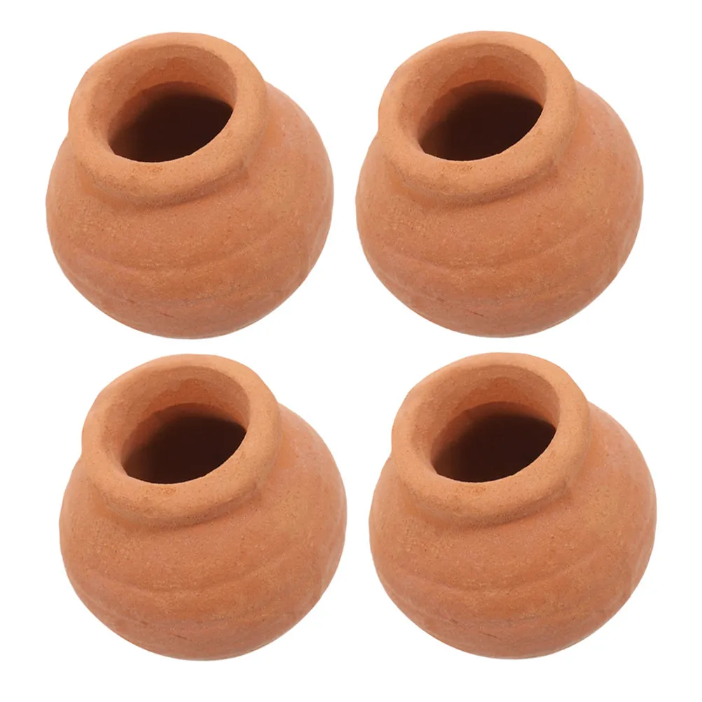4 pcs Planter Flower Pot Garden Indoor Home Succulent Halloween Christmas New Year Mini Ceramic Flower Pots Mini Flower Pot Clay