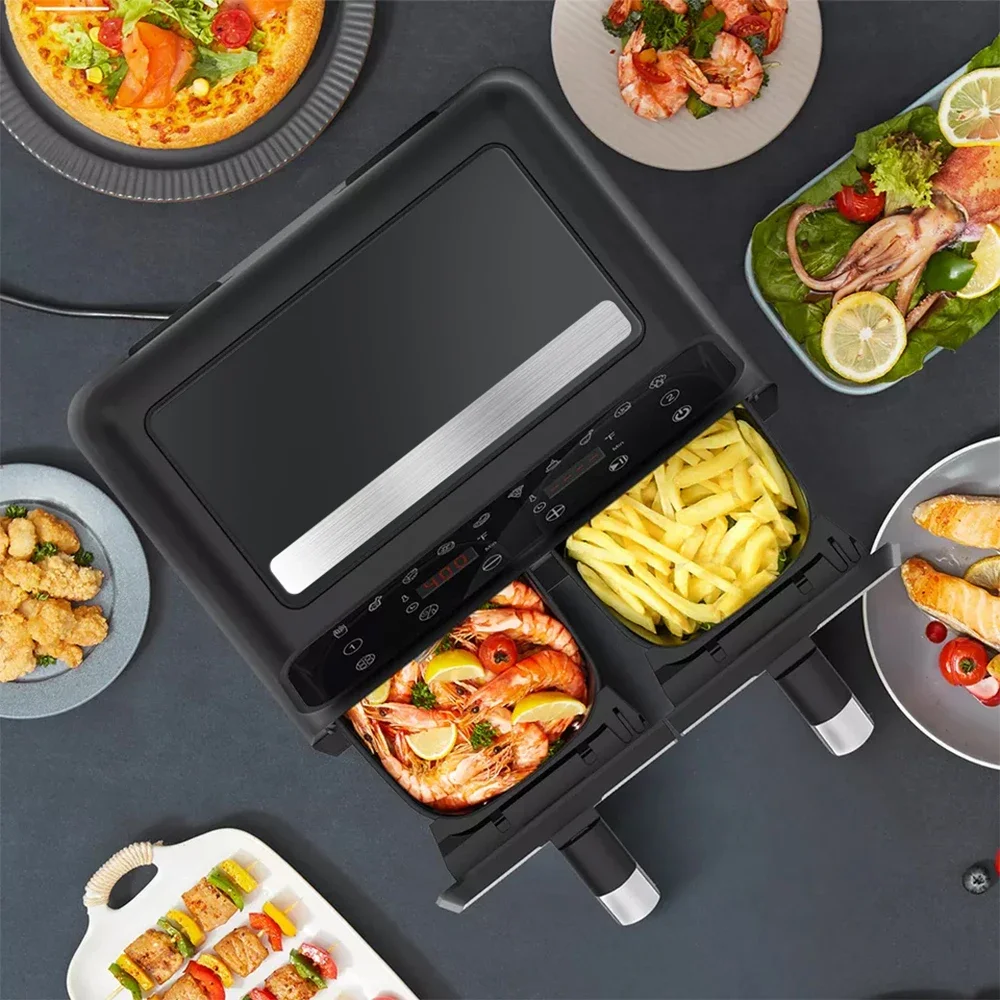 مقلاة هوائية كهربائية عالية الأداء من zz، مقلاة هوائية رقمية سريعة الدوران لحرارة الهواء #3