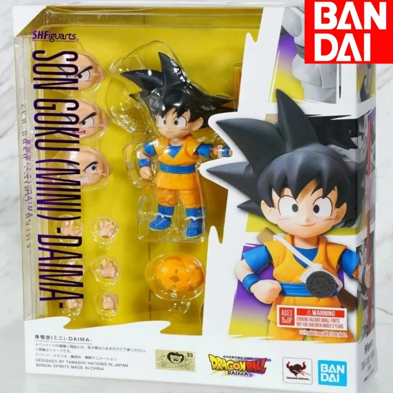 In Stock Bandai Dragon Ball Anime Figure Daima Son Goku Mini 1/12 Action Doll Collectible Action Figure Model Toy Birthday Gifts