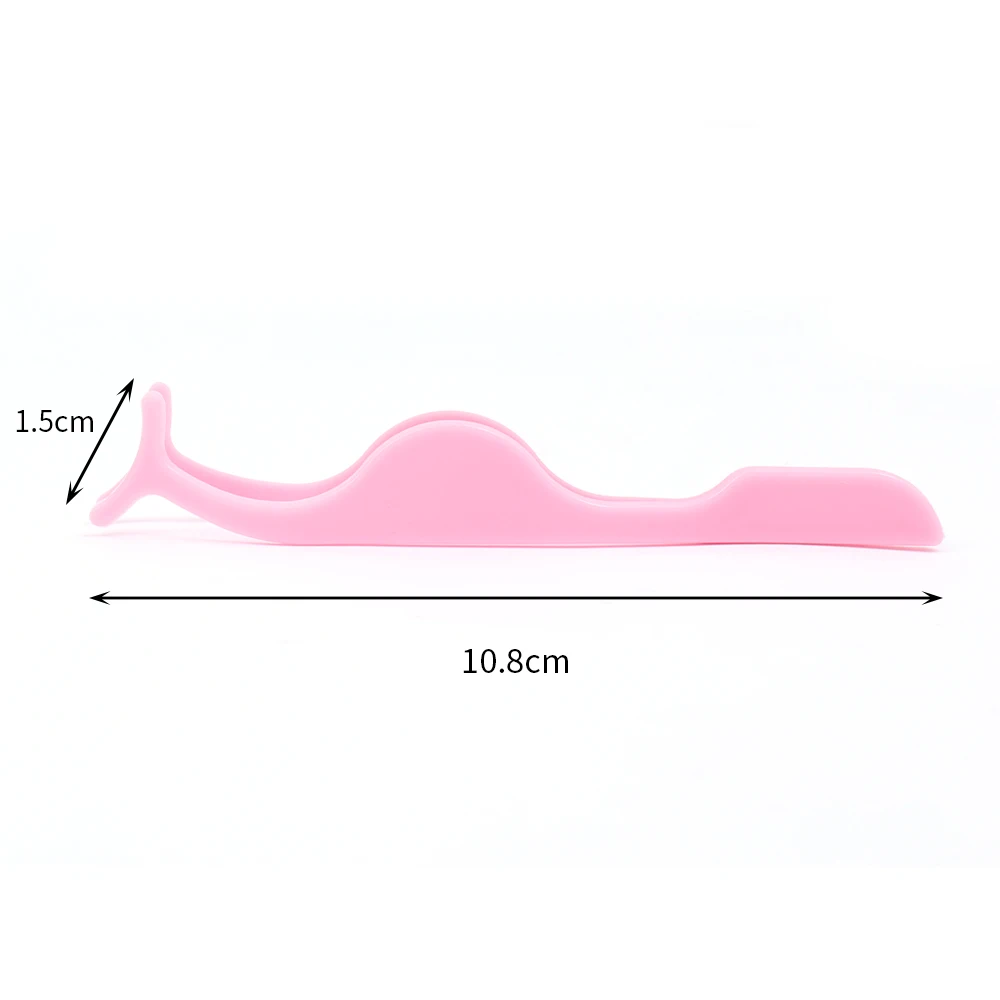 Estensioni delle ciglia finte rosa pinzette di plastica per estensioni delle ciglia forniture ausiliarie per ciglia finte strumenti multifunzionali per il trucco