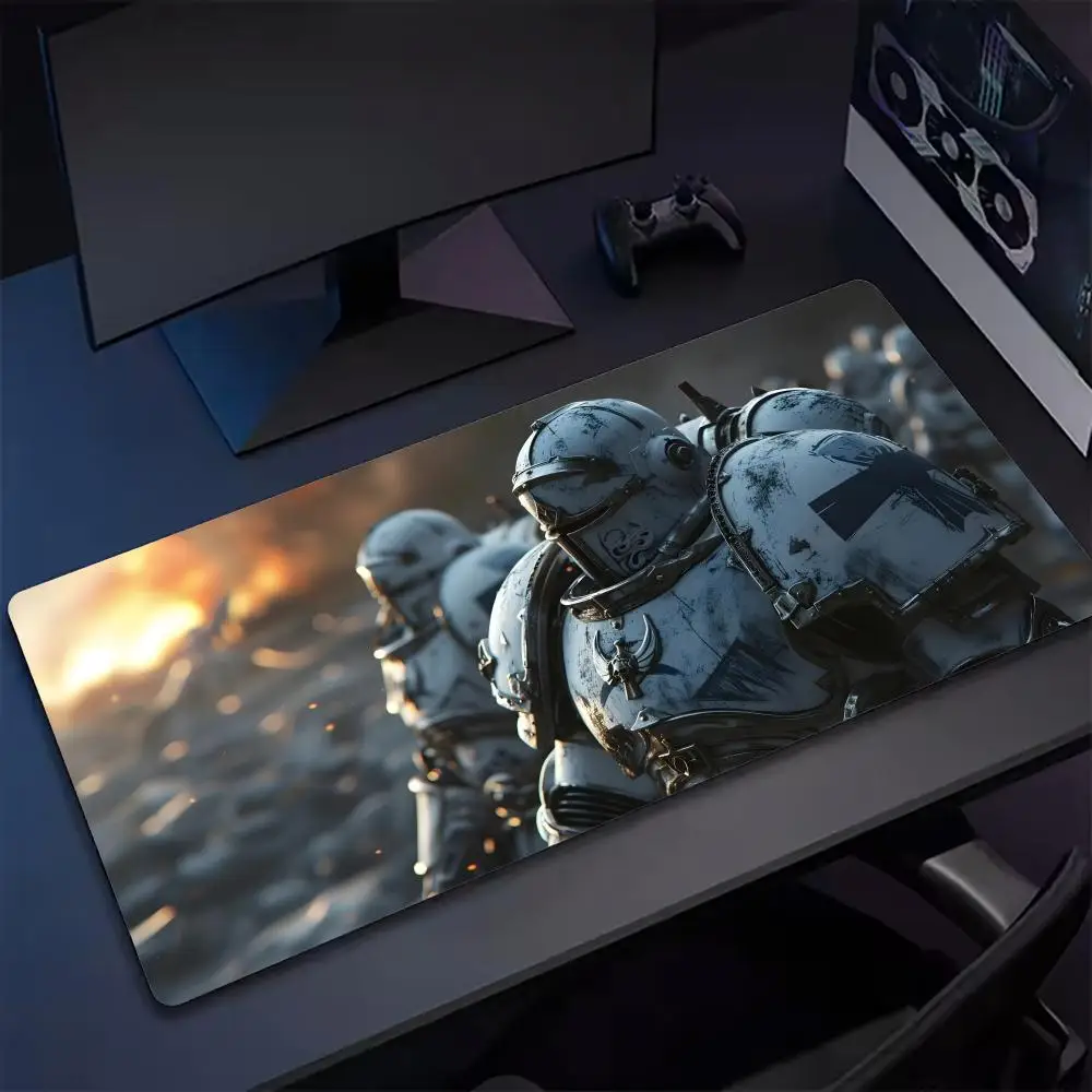 

Cool Warhammers Gamer Mouse Pad Tapetes de Mesa Teclado, Borracha Kawai, Tapete de Mesa Antiderrapante, XXL90x40cm