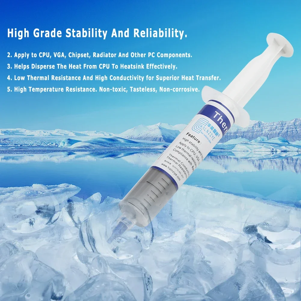 

HY510 GPU CPU thermal paste, GPU thermal conductivity composite silicone grease, CPU chipset cooling, CPU gray cooler