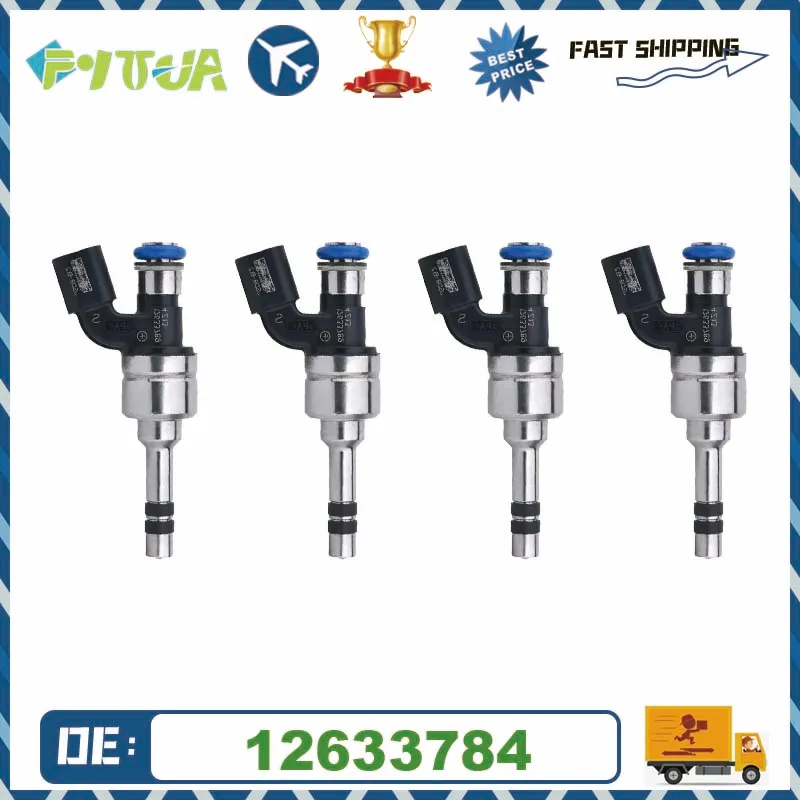 4pcs fuel Injector renew 12633784 For Buick LaCrosse 2.4L Regal Chevy Equinox Terrain 2.4L Malibu 2.4L 2011-2017