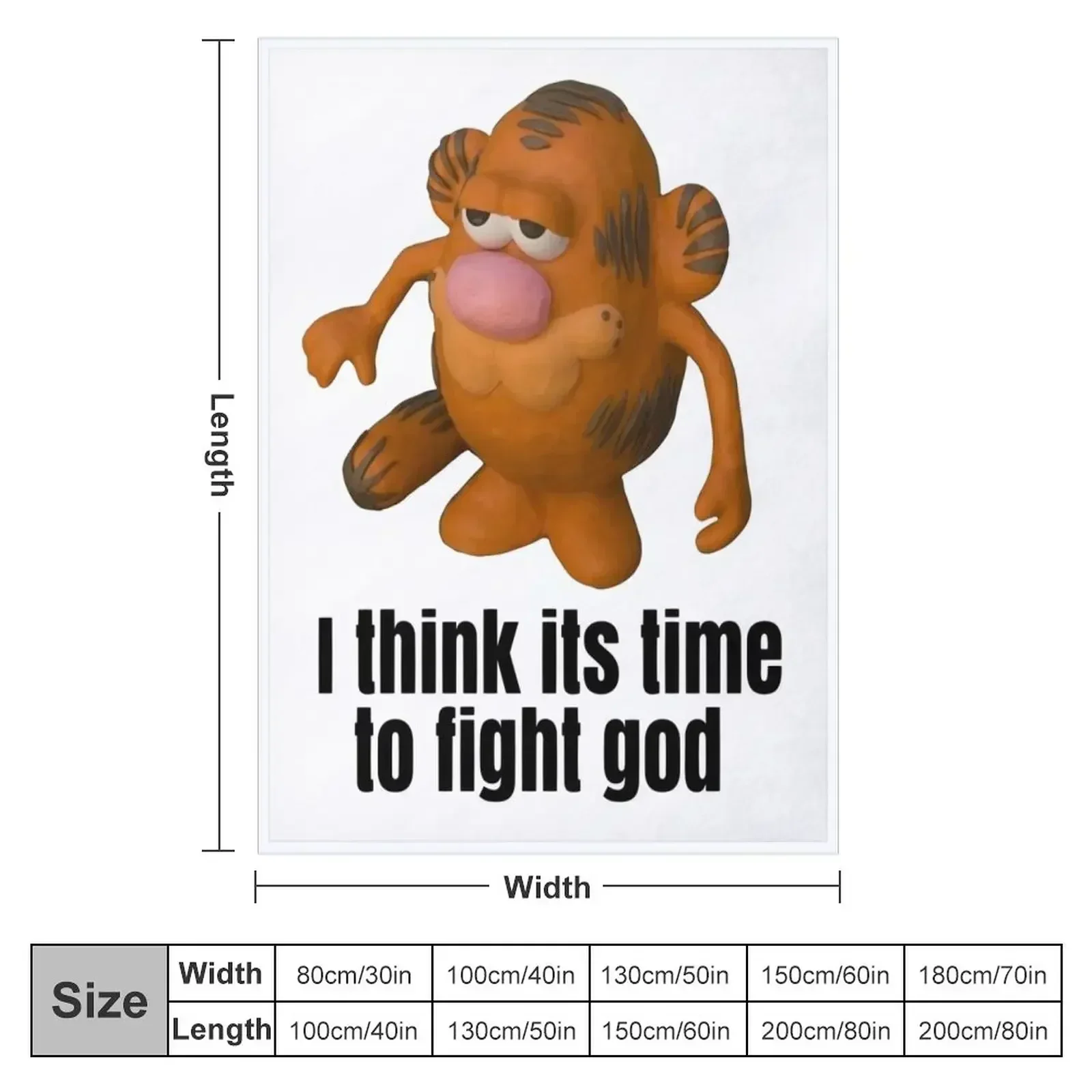 I think its time to fight god Throw Blanket Bed Fashionable Moving Designers Hair Travel Weighted Blankets