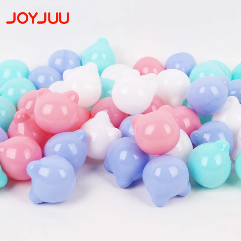 Plastic Ocean Ball Colorful Bear Shape 100pcs Eco-Friendly Funny Baby Kid Swim Pit Play Toy Water Pool Ocean Wave Balls Gifts