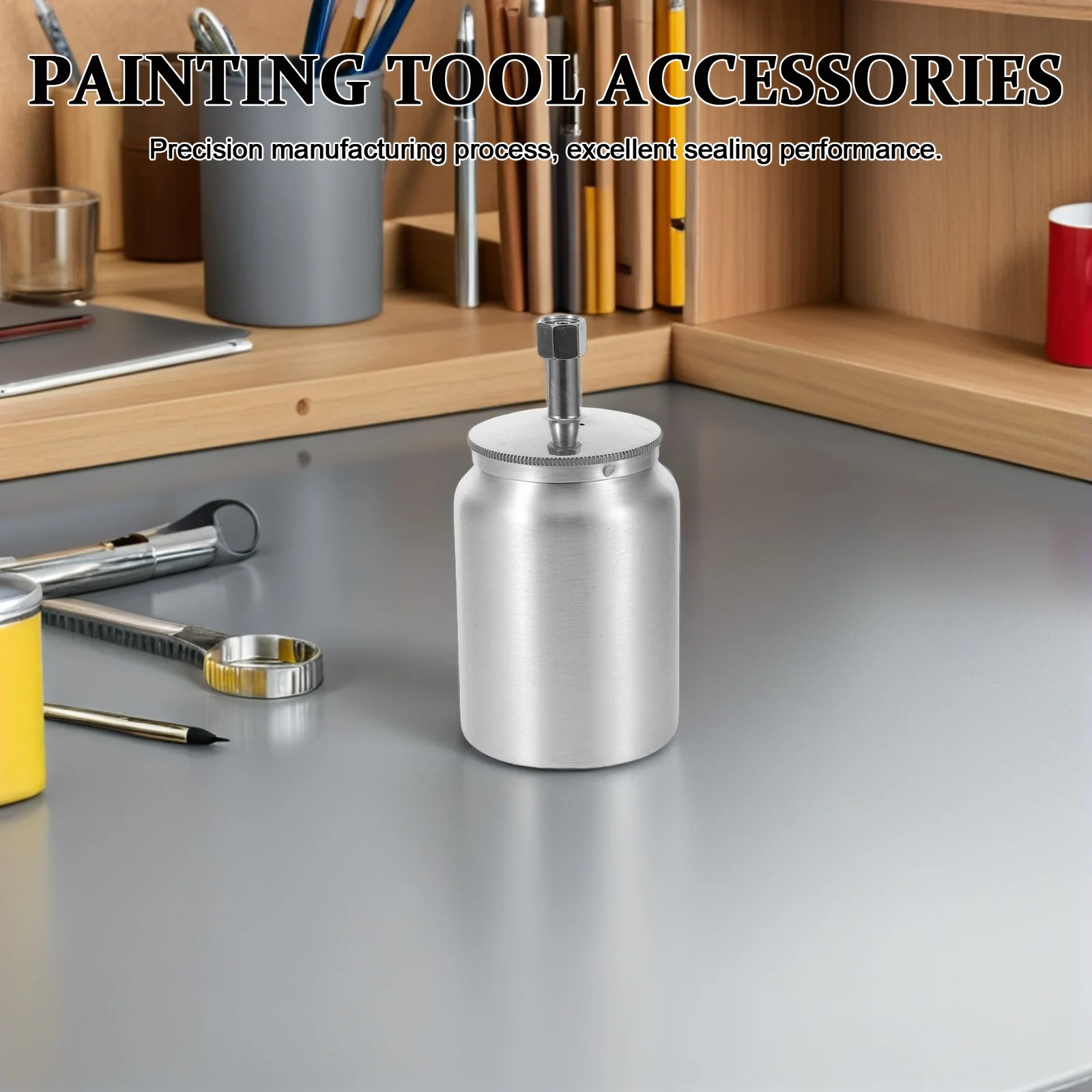 600 مللي رذاذ الطلاء قضيب كوب ل W77/75 الألومنيوم خزان بخاخ الطلاء خفيفة الوزن دائم لإعادة تشطيب أثاث السيارات #3