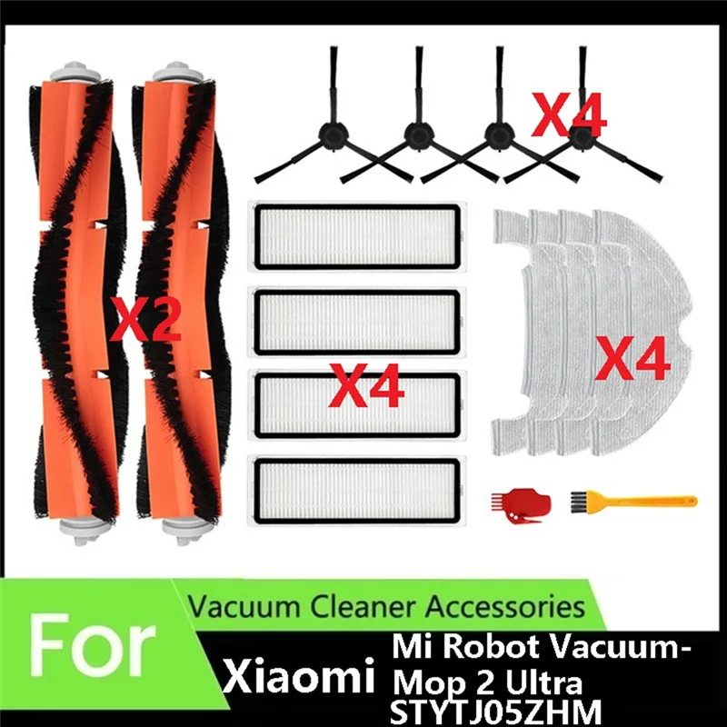【Berserk】para Xiaomi Mi Robot aspirador 2 Ultra STYTJ05ZHM accesorios para aspiradoras filtro paño de mopa piezas de Cepillo Lateral principal
