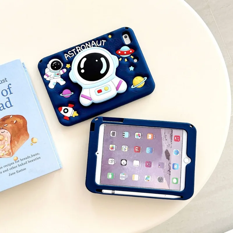 3D Rocket Stand Case For iPad A16 11th 2025 2022 10th 10.9 Air 4 5 6 Pro 11 2024 Kid Cover iPad 10.2 9 7 8 Mini 1 2 3 Capa Funda