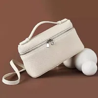 Premium sense of niche lychee grain shoulder bag simple fashion lunch box women's bag exquisite mini handheld crossbody bags - Image 2