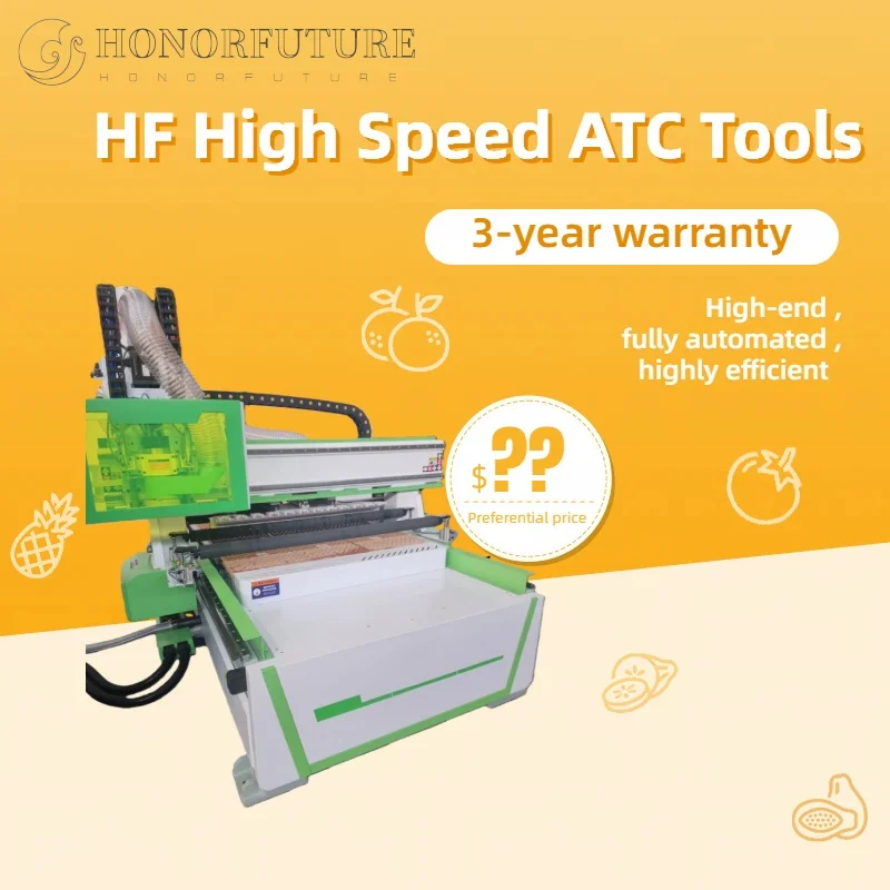 

Good Quality CNC Wood Engraving Machine Auto Tool Changer 4*8ft 5*10ft Cnc Router Woodworking Tools with Vacuum Pump Worktable