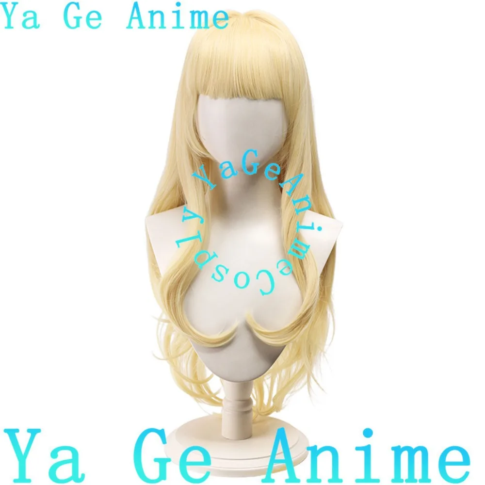 Yage Anime I Want to Be a Magical Girl Kaoruko Tenkawa Magia Baiser Milk Yellow Long Curly Hair Cosplay Wig