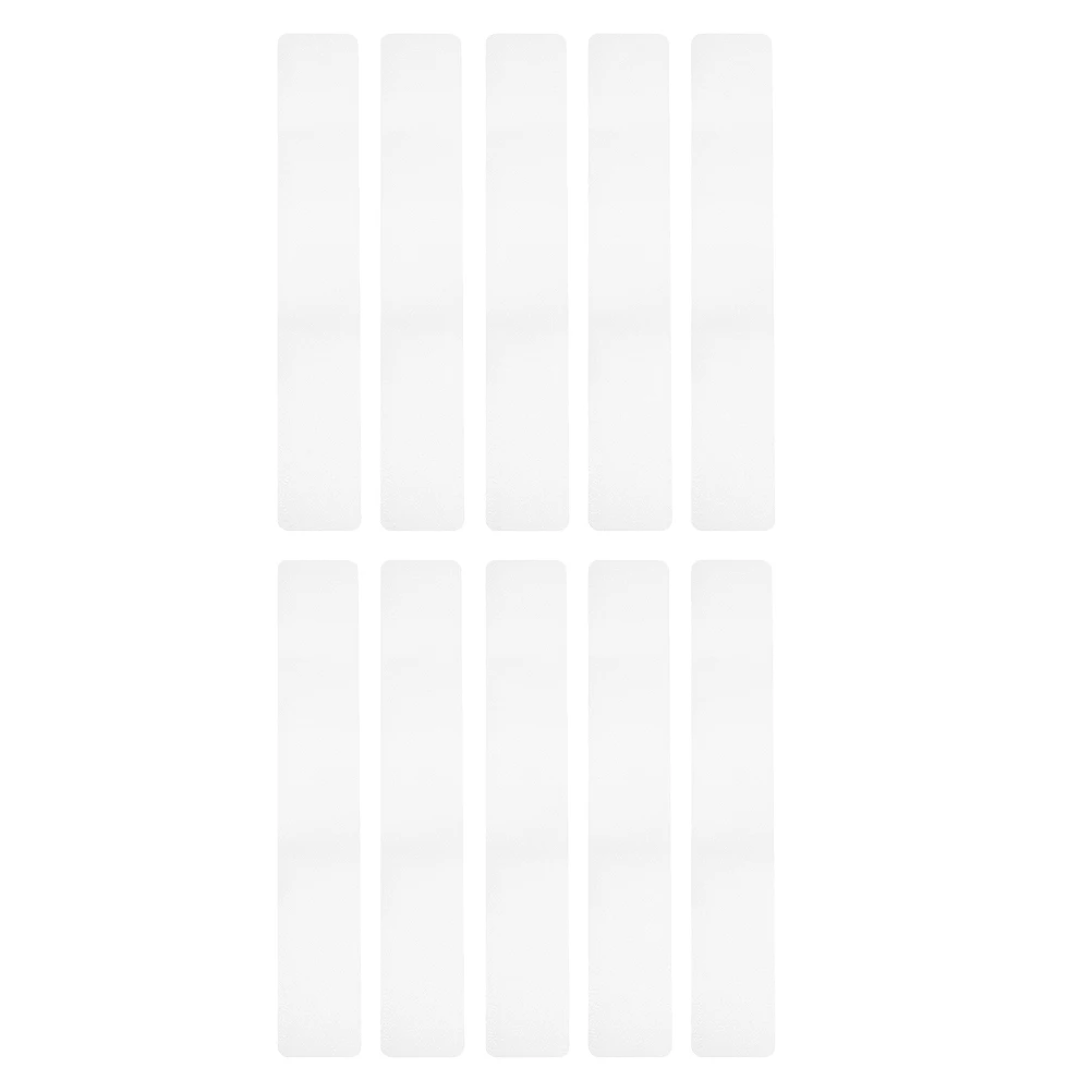 

10 pcs Non Slip Stickers Grip Transparent Safety Tape for Bathtub Floor Shower Stair Smooth Surfaces Anti Skid Strips PEVA