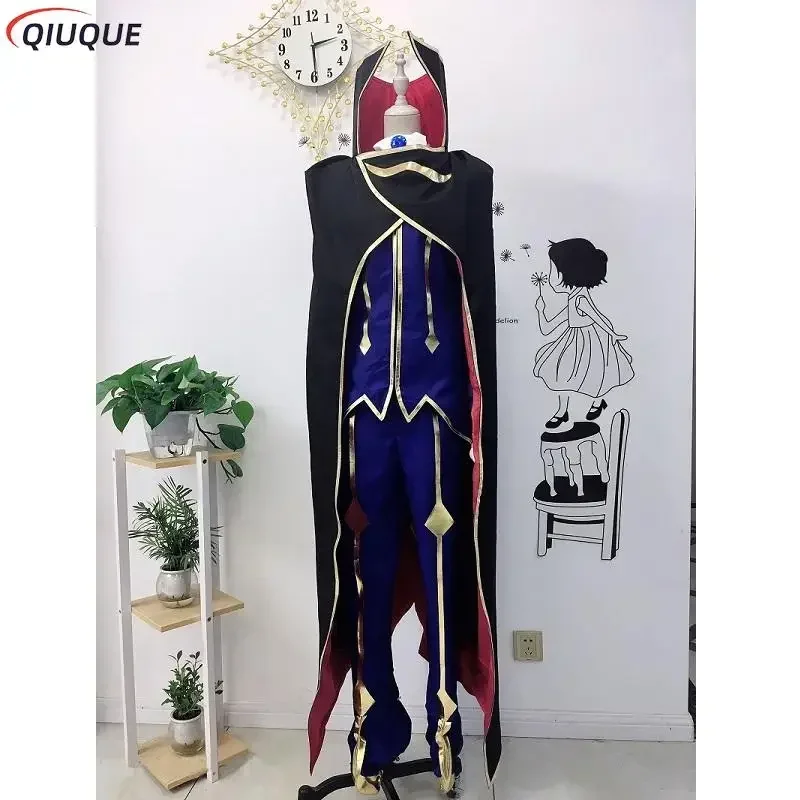 New 2025 Code Geass Anime Lelouch of the Rebellion R2 Costume Zero Outfits Cosplay CostumeX158