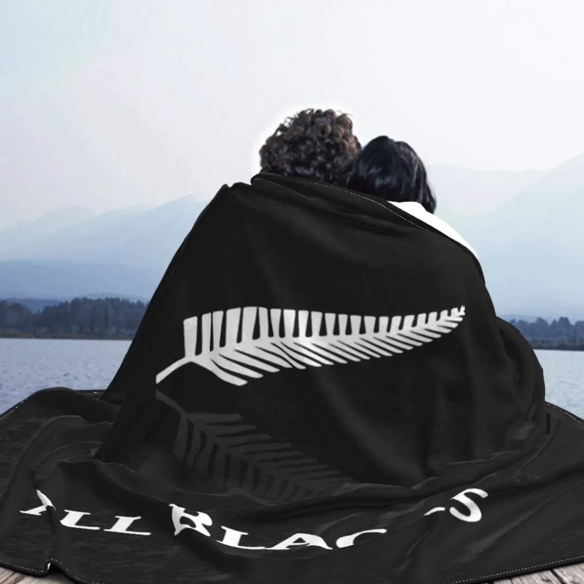 All Blacks Ultra-Soft Micro Fleece Throw Blanket Sofa Plush Blankets Portable Soft Throw Blankets for Home Car Bedspreads