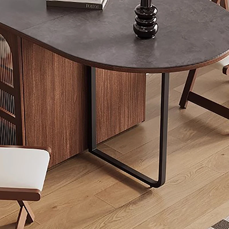 접이식 Wabi Sabi 식탁 Mid Century 공간 절약형 디자인 방수 식탁 독특한 복고풍 Столы Обеденные 가구