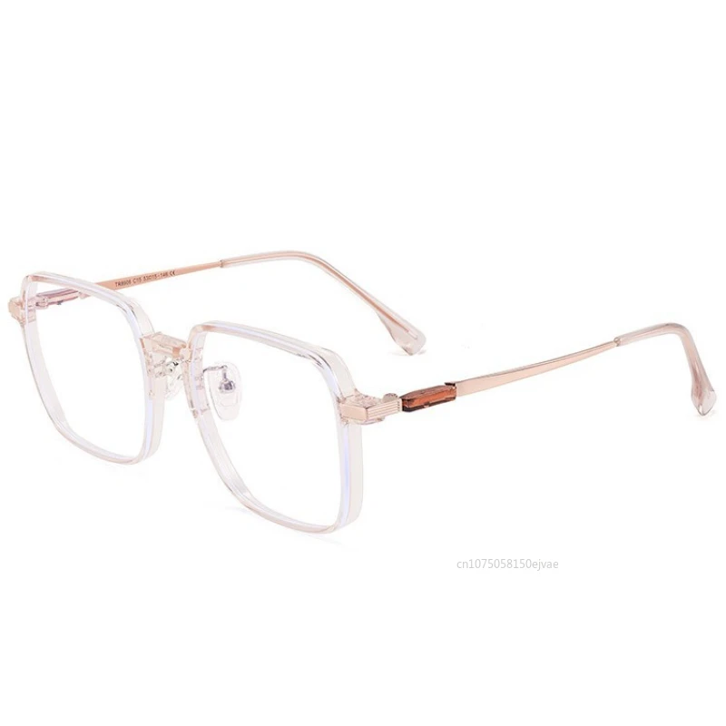 Retro Square Anti-Blue Light Glasses for Women Stylish Clear Frame Anti Radiation Myopia Glasses -1.0-1.5-2.0-2.5-3.0-3.5-4.0