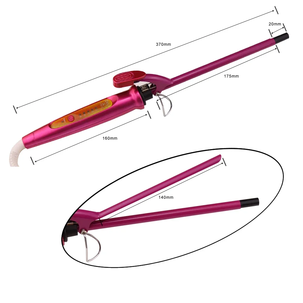 أدوات تصفيف الشعر المموجة من السيراميك الأرجواني 9 مم، أدوات تجعيد الشعر السحرية الاحترافية لتجعيد الشعر الجميل، منتجات جديدة #2