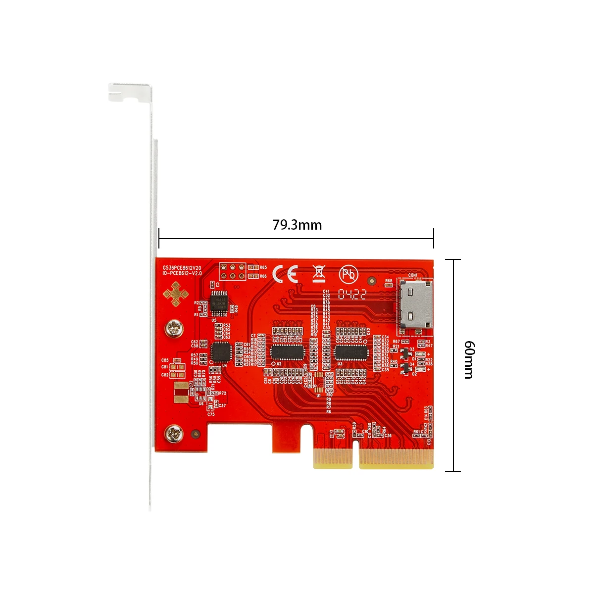 Imagem -03 - Iocrest-adaptador de Cartão Adicional Pcie 4.0x4 Gen4 com Redriver para Oculink 4i Sff8612 Conexão de Velocidade Total 25 U.2 Nvme Ssd