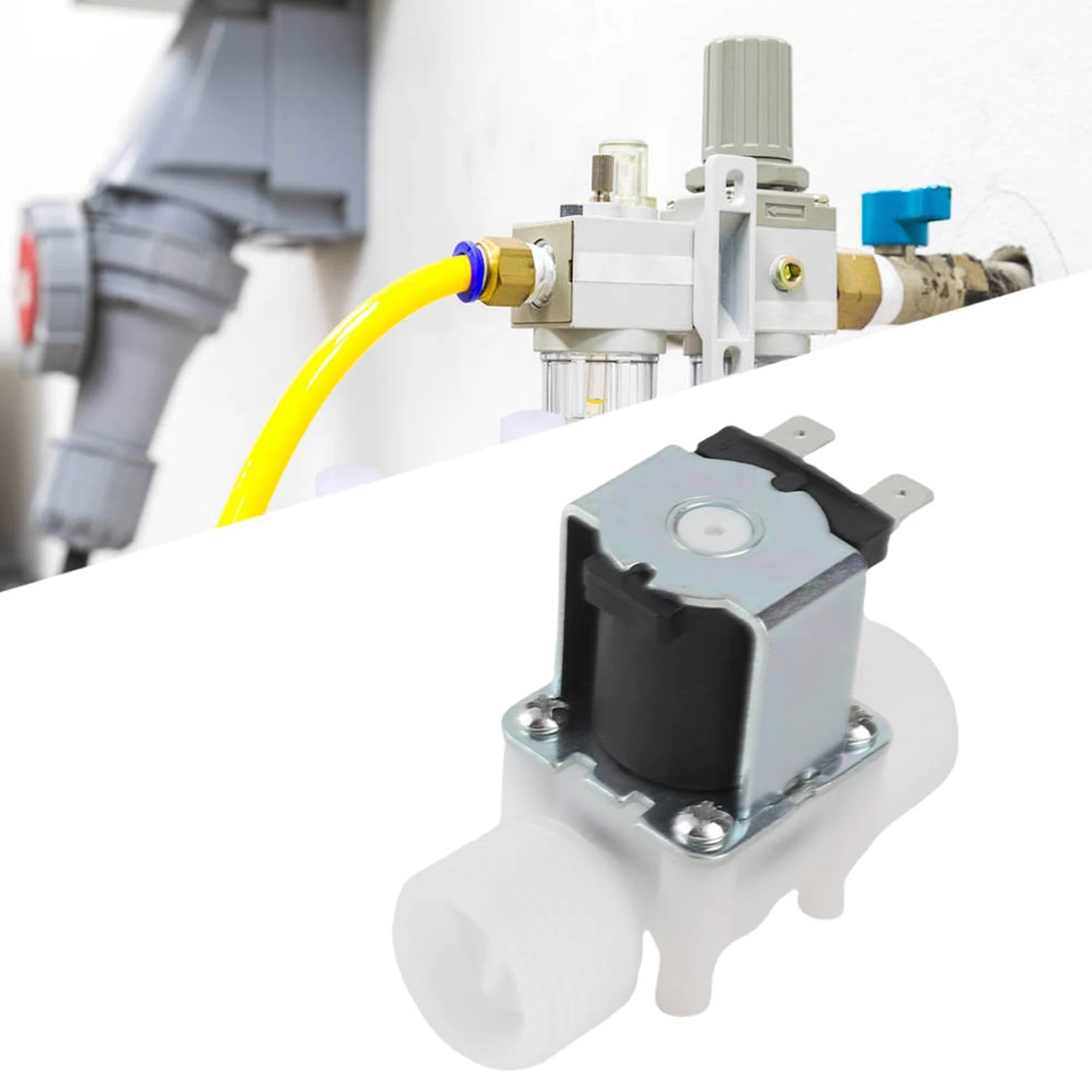

Электромагнитный клапан G3/4 NC, пластиковый электрический соленоидный клапан нормально закрытого типа, клапан для подачи воды, соленоидный клапан NC