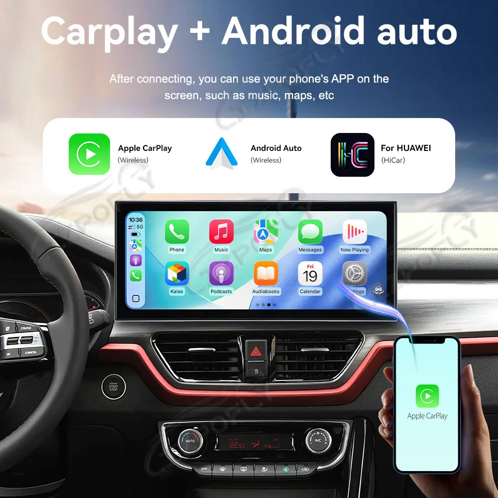 

Автомобильный радиоприемник Carplay с сенсорным экраном 15,8 дюйма для Kia Sportage R 2018-2019 Android15, GPS-навигация, мультимедийный плеер, головное устройство