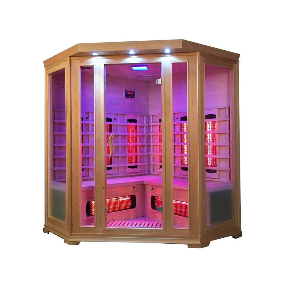 Canadian Solid Wood Red Cedar And Hemlock Steam Sauna for Relax