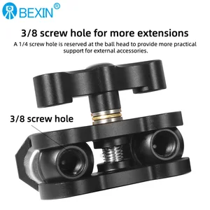 Bexin-Articulating magic arm with double head ball, tripod telephone clip, 1/4 10 Main Sales Articulated Support for TV - №8