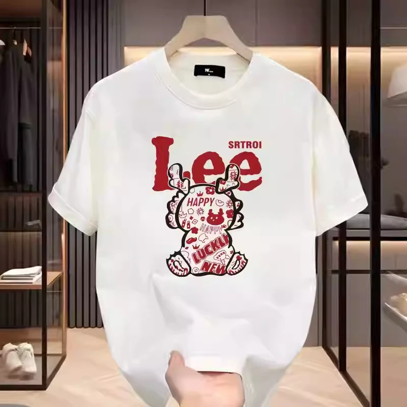 

American light luxury women's printing travel wear aesthetic high-value short-sleeved summer tide brand selection