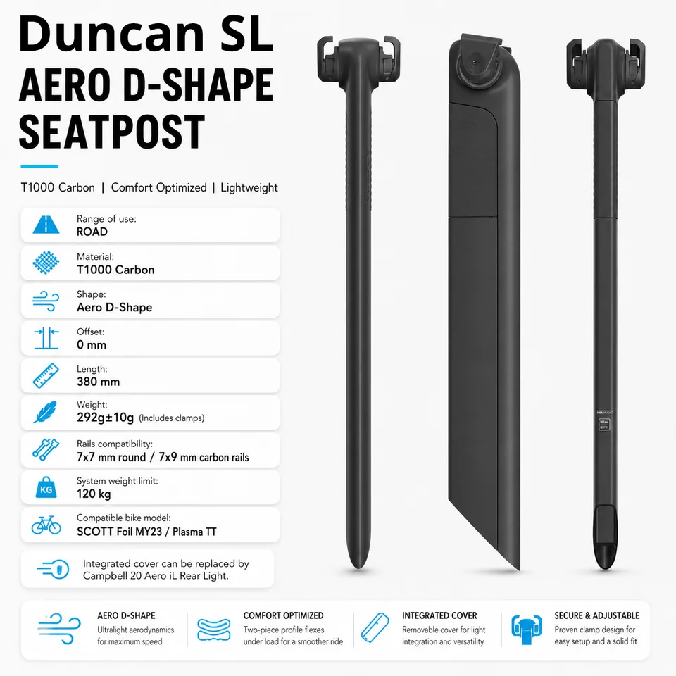 ULLICYC For Scott Syncros Duncan SL Aero CFT Seatpost 0mm Offset