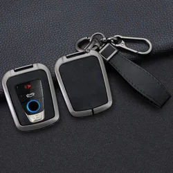 Zinc Alloy Leather Car Smart Remote Key Case Cover for BMW I3 I8 Series Protective Shell Fob CAR interior key bag Accessories