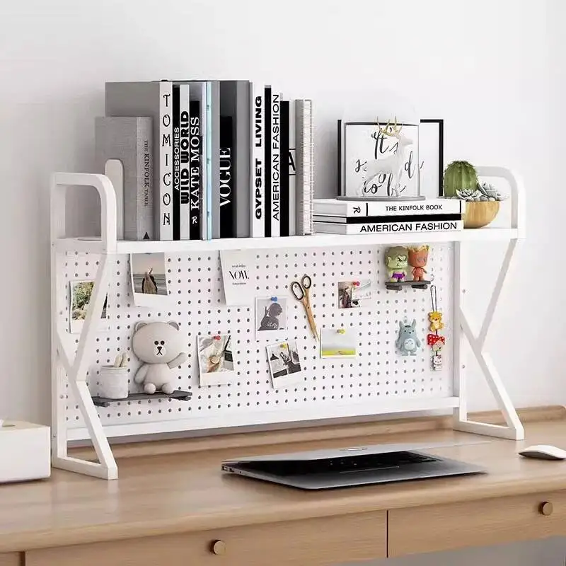 

Dormitory Display Wrought Iron Bookshelf Modern Multi-layers Computer Desk Simple Shelf Estante Para Livros Home Furniture WKBS