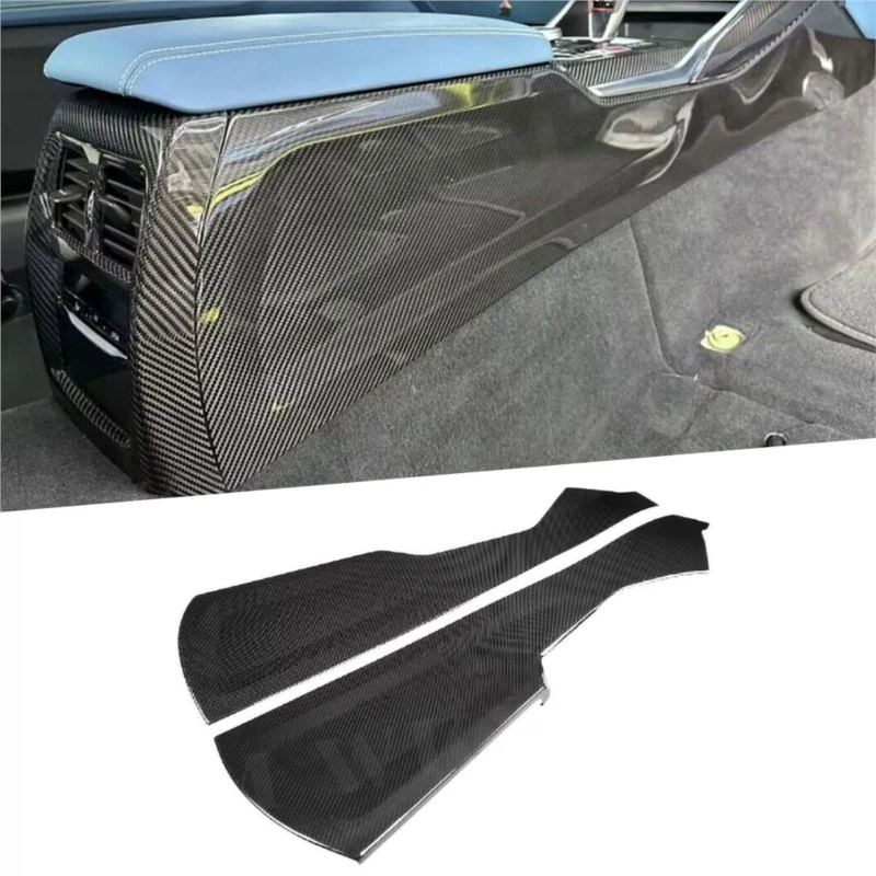 

Для BMW G80 M3 G82 G83 M4 2021 + углеродное волокно, салон автомобиля, крышка центральной консоли, украшение