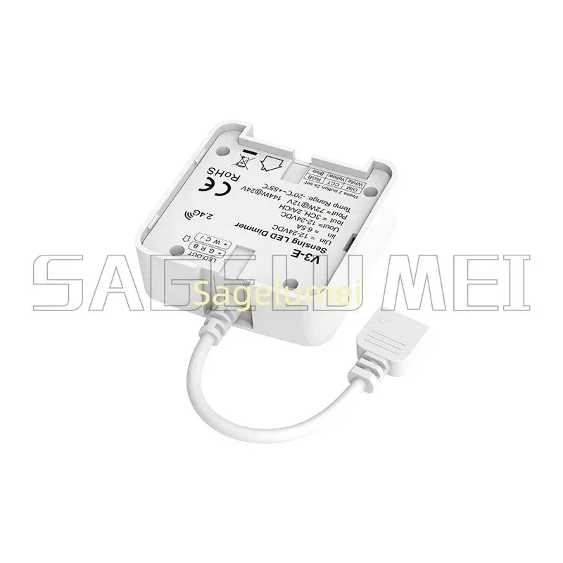 V3-E DC 12V 24V Dimmer Geeignet für Treppenkorridore Schrank Innenlichtsensor Schalter Controller Sensor 3CH LED Controller