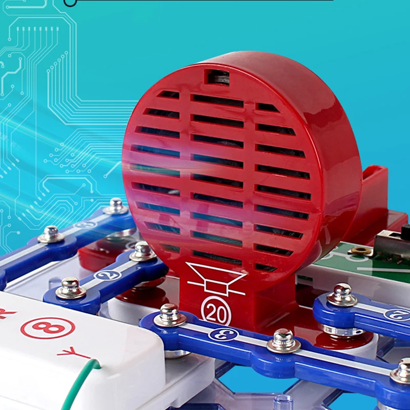 Children's STEM Circuit Building Blocks Set Electronic Assembly Physics Teaching Experiment Toys for Kids Christmas Gift