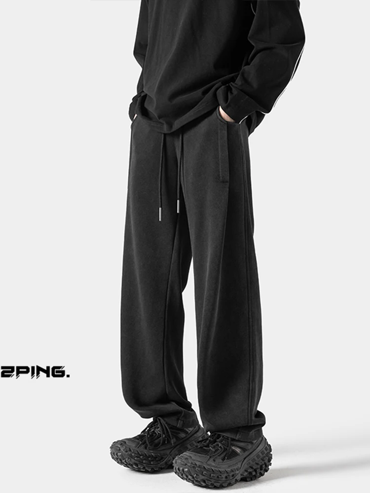 

Bla Cleanfit Men's Straight Leg Sweatpants Trendy American Casual Sports Pants Spring 2024 New Sle Youthful Vitali Sle