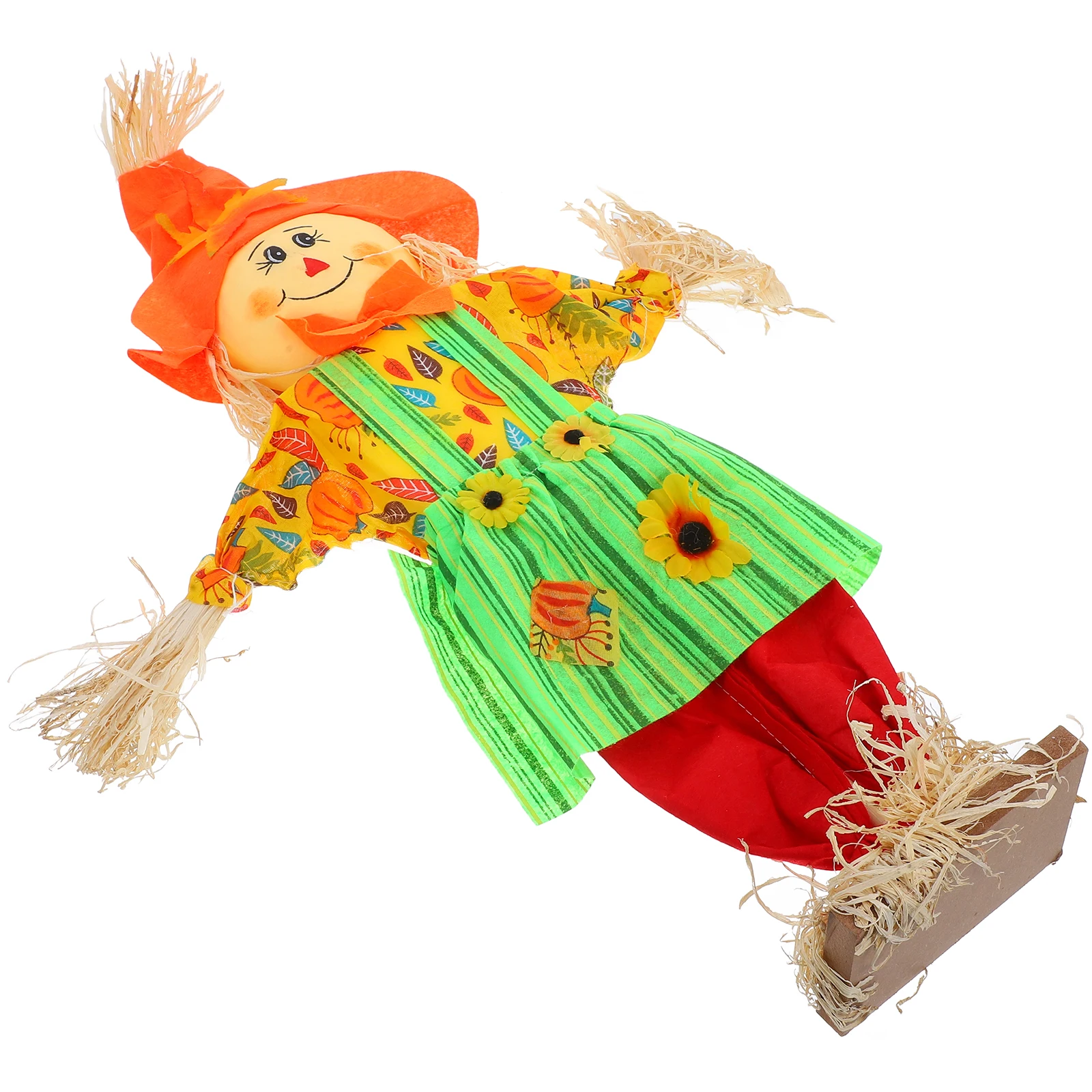 

1Pcs Handmade Rustic Scarecrow Figurine Garden Decor Unique Farmhouse Style Outdoor Fall Decorations