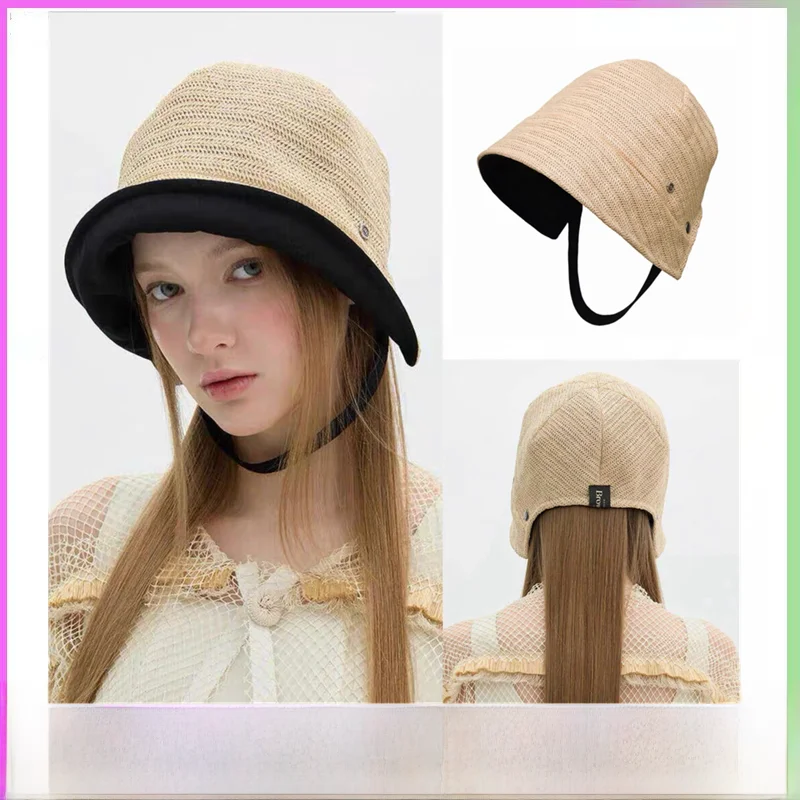 cappello-da-pescatore-intrecciato-in-paglia-reversibile-da-donna-cappello-estivo-con-protezione-solare-gp-zhao-lu-si-cappello-a-tesa-larga-parasole
